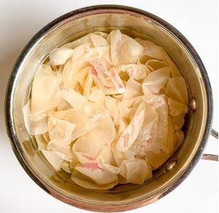 How to Make Rose Water at Home (No Rosebush Needed!) 2 boiled rose petals