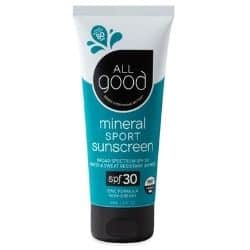 Top 10 Natural Sunscreen Products with Mineral Protection 9 all good mineral sport sunscreen