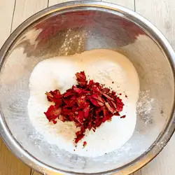 rose petal bath bomb mix