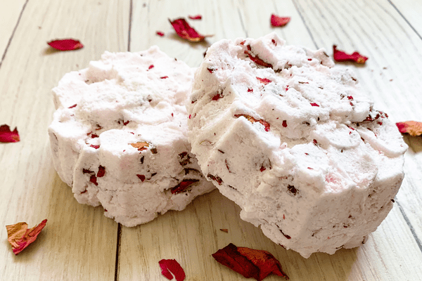 diy rose bath bombs