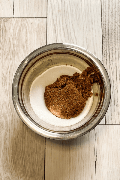 Decadent DIY Peppermint Mocha Sugar Scrub (With or Without Coffee Grounds!) 3 white and brown sugar
