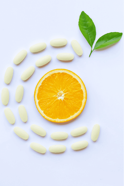 Glycolic Acid and Vitamin C: Why You Should Use Them Together 2 vitamin C flatlay