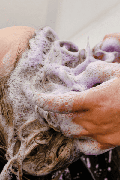 What Does Purple Shampoo Do To Natural Blonde Hair? 3 purple shampoo suds