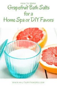 These DIY bath salts for relaxation are great for gifts, a fun craft, or to simply help you unwind after a long day! Only made with natural ingredients.  #diynaturalproducts #diybathsalts #diybathsoak #essentialoils