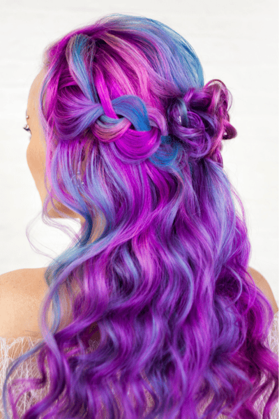 pastel colored hair