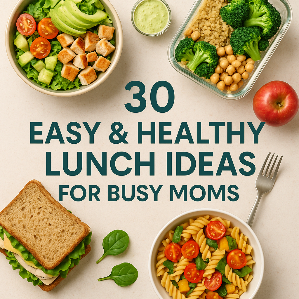 30 Easy & Healthy Lunch Ideas for Busy Moms 4 healthy lunch ideas